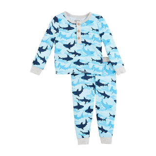 Glow in the Dark Camo Shark Pj Sleepie Set