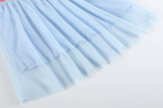 Blue Sparkly Unicorn Tulle Dress