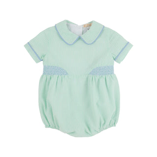 Brentley Bubble - Grace Bay Green Seersucker with Worth Avenue White and Beale Street Blue 