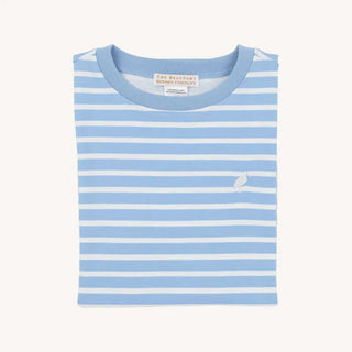 Carter Crewneck – Sarasota Sky/Worth Avenue White