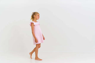 Darla Dress - Palm Beach Pink with Worth Avenue White