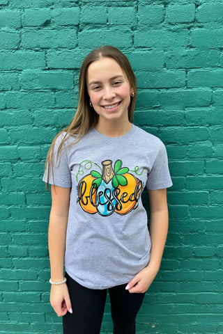 Blessed Pumpkin Printed Tee