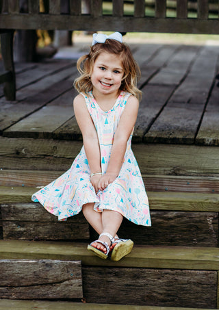 Happy Birthday Sleeveless Twirl Dress