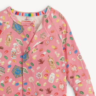 Pink Harry Potter convertible coverall from Magnetic Me with magnetic closures and flame resistant fabric.