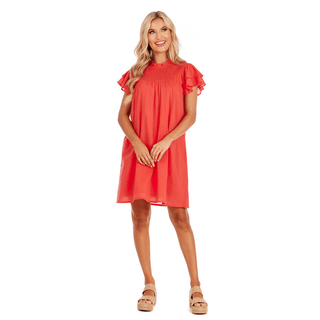 Bowers Smocked Voile Dress – Mud Pie