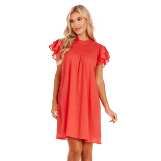 Bowers Smocked Voile Dress – Mud Pie