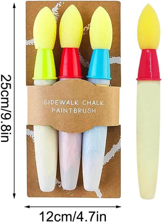 Sidewalk Chalk Paint Brush Set - Mud Pie
