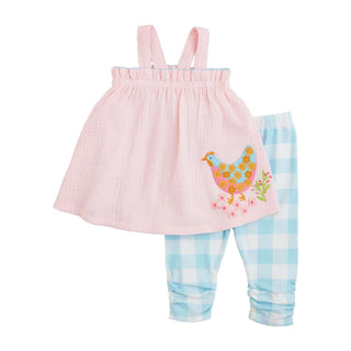 Mud Pie Chicken Capri Outfit