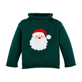 Green Santa Rollneck Sweater - Mud Pie