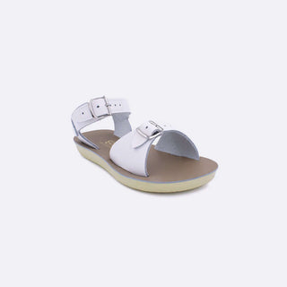 White Sun-San sandal for kids – water-friendly, adjustable, and classic