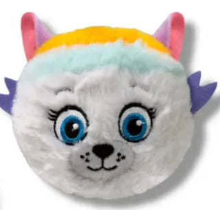 TY Everest the Husky Bounce Ball – round Paw Patrol plush with icy blue eyes, rainbow hat, and soft fur in TY’s cuddly Beanie Bouncer style.