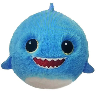 TY Fins Bounce Ball – soft blue shark plush with sparkly eyes, stitched teeth, and fins from the TY Beanie Bouncers ocean animal collection.