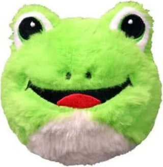 TY Jumper the Frog Bounce Ball – round plush toy with soft green fur, embroidered eyes, and stitched smile for cuddles, toss, and play.