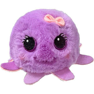 TY Leggy Bounce Ball – soft purple octopus plush with big sparkly eyes, pink bow, and velvety legs from the TY Beanie Bouncers collection.