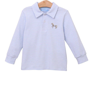 Boys Horse Embroidered Polo - Trotter Street Kids