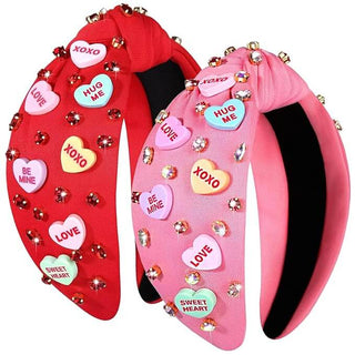 Rhinestone Conversation Heart HeadBand