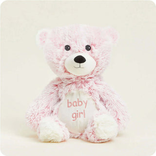 Baby Girl Pink Bear Warmie 13" Plush Toy