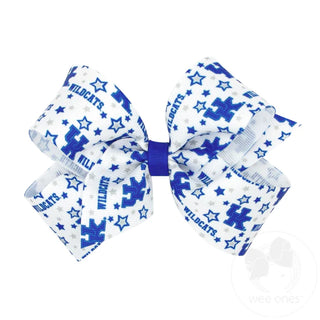 wee one stay clip UK star print hair bow