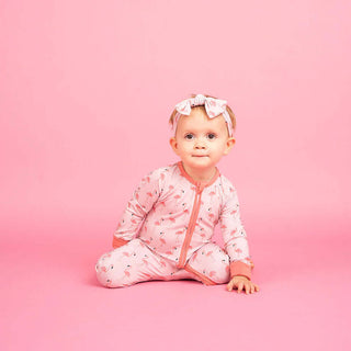 Flamingo Bamboo Convertible Baby Pajamas