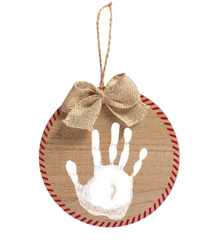 Handprint or Footprint Christmas Ornament and Paint Kit
