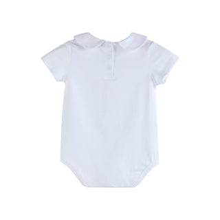 White Collar Baby Onesie