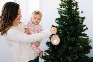 Handprint or Footprint Christmas Ornament and Paint Kit