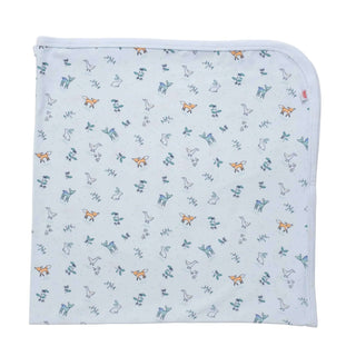 Woodsy Tale Modal Soothing Blue Swaddle Blanket
