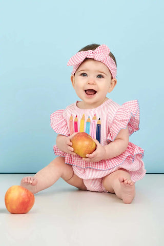 Pencil Baby Romper & Headband Set