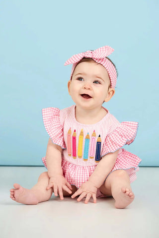 Pencil Baby Romper & Headband Set