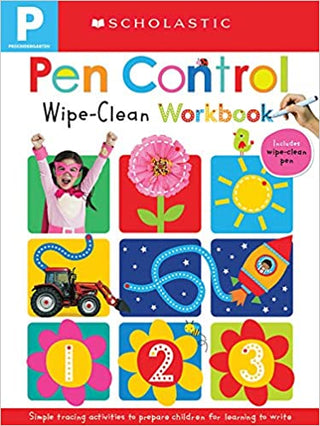 Pen Control: Scholastic Early Learners (Wipe-Clean Workbook)-books-Simply Blessed Children's Boutique