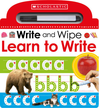 Scholastic Early Learners: Write and Wipe Learn to Write-books-Simply Blessed Children's Boutique