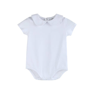 White Collar Baby Onesie
