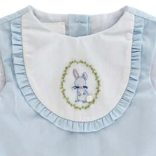 bailey boys light blue Toddler Girl Aline Bunny Dress