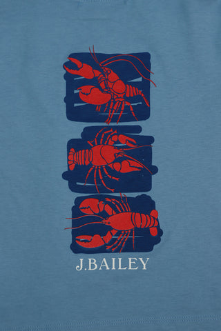 J Bailey Boys Denim Lobster Shirt-Boys-Simply Blessed Children's Boutique