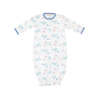 Twinkle Twinkle 2-in-1 Gown – Baby's Best Friend with Park City Periwinkle Picot Trim