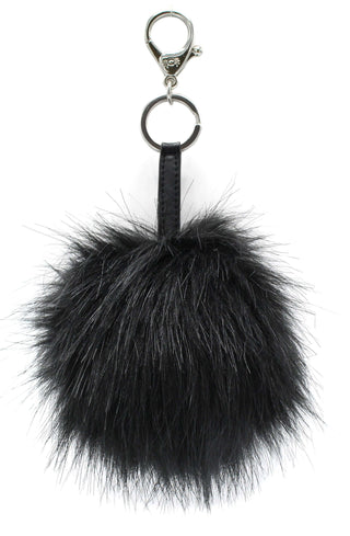 Black Pouf Diaper Bag Charm Keychains
