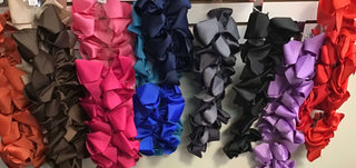 Solid color Grosgrain Ribbon Bow 8"