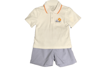Petit Ami Boys Construction Short set