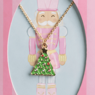 Mud Pie Girls Christmas Tree Necklace-Girls Necklace-Simply Blessed Children's Boutique