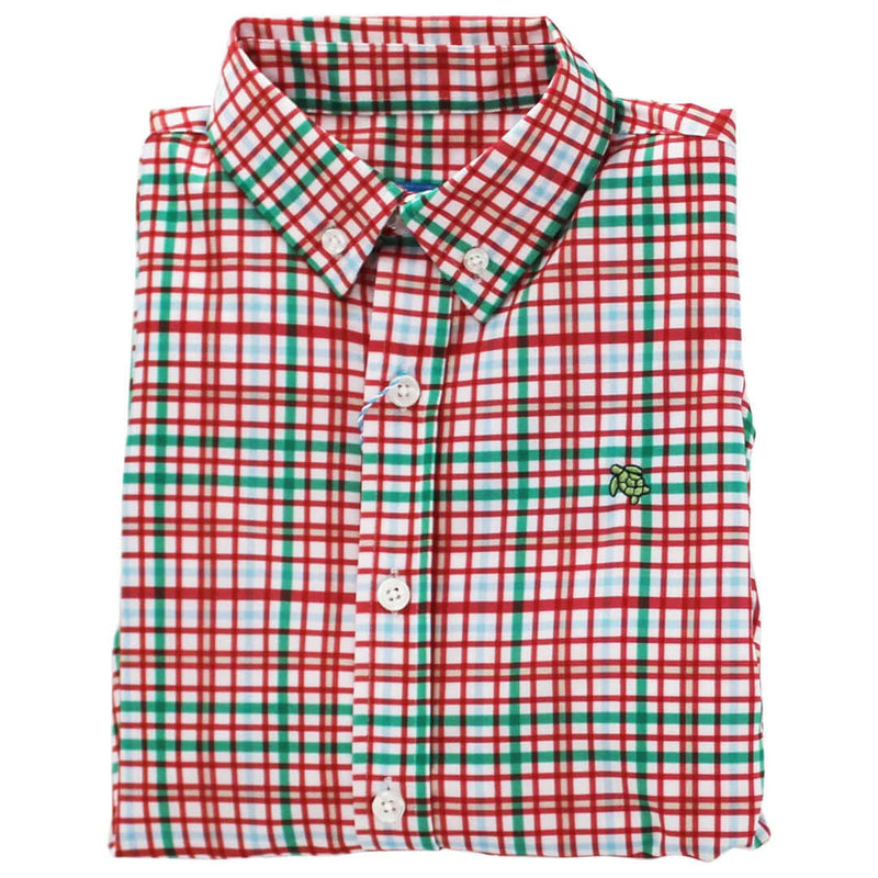 Bailey Boys Performance Button Down Shirt Jinge Plaid
