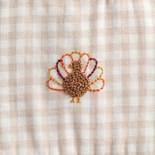 Mud Pie Baby Boys Gingham Thanksgiving Turkey Bubble-Infants-Simply Blessed Children's Boutique