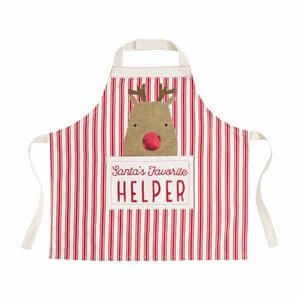 Mud Pie Reindeer Kids Christmas Apron