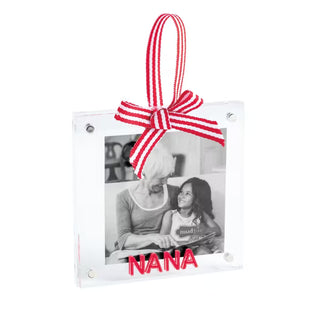 Mud Pie Nana Acrylic Photo Frame Christmas Ornament-Christmas ornament-Simply Blessed Children's Boutique