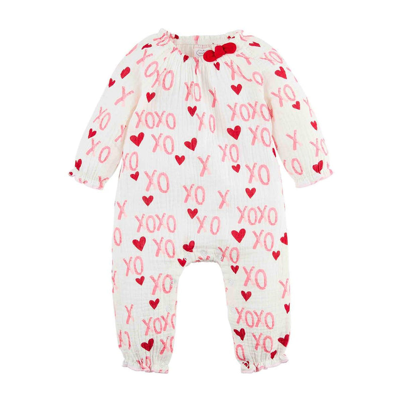 Pink XoXo Valentine One-Piece Outfit