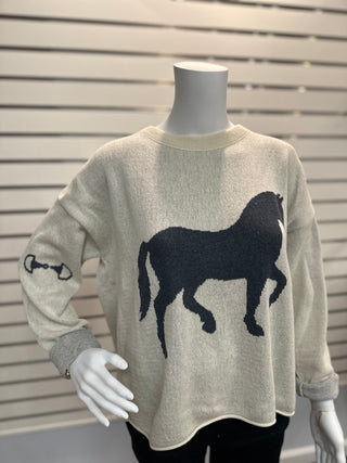 Town Pride Women's Boxy Horse Sweater
