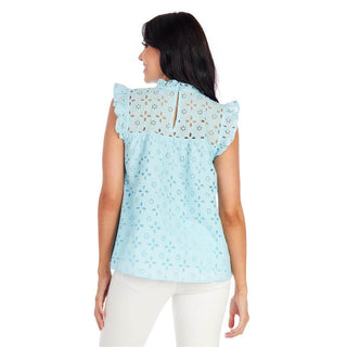 Mom & Me Blue Bianca Eyelet Dress or Tank