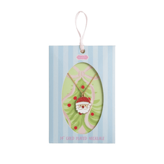 Mud Pie Girls Christmas Santa Necklace-Girls Necklace-Simply Blessed Children's Boutique