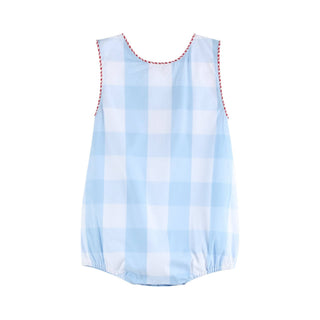 American Flag Gingham Bubble - Lil Cactus-Boys One-Piece-Simply Blessed Children's Boutique