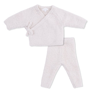 Angel Dear Chenille Kimono Top and Pant Set – Natural - Simply Blessed Children's Boutique