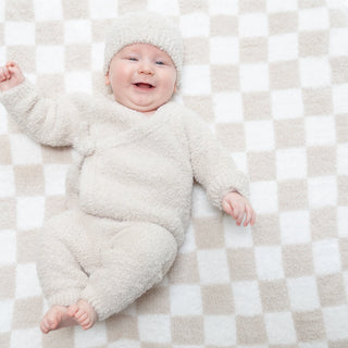 Angel Dear Chenille Kimono Top and Pant Set – Natural - Simply Blessed Children's Boutique